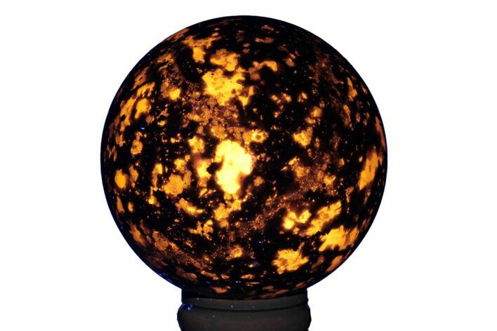 Fluorescent, Sodalite-Syenite Sphere - China #222792